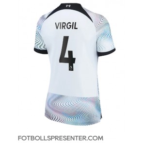 Liverpool Virgil van Dijk #4 Borta Matchtröja Dam 2022-23 Kortärmad